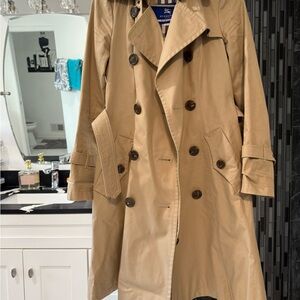Burberry Double-Breasted Beige Trench Coat
